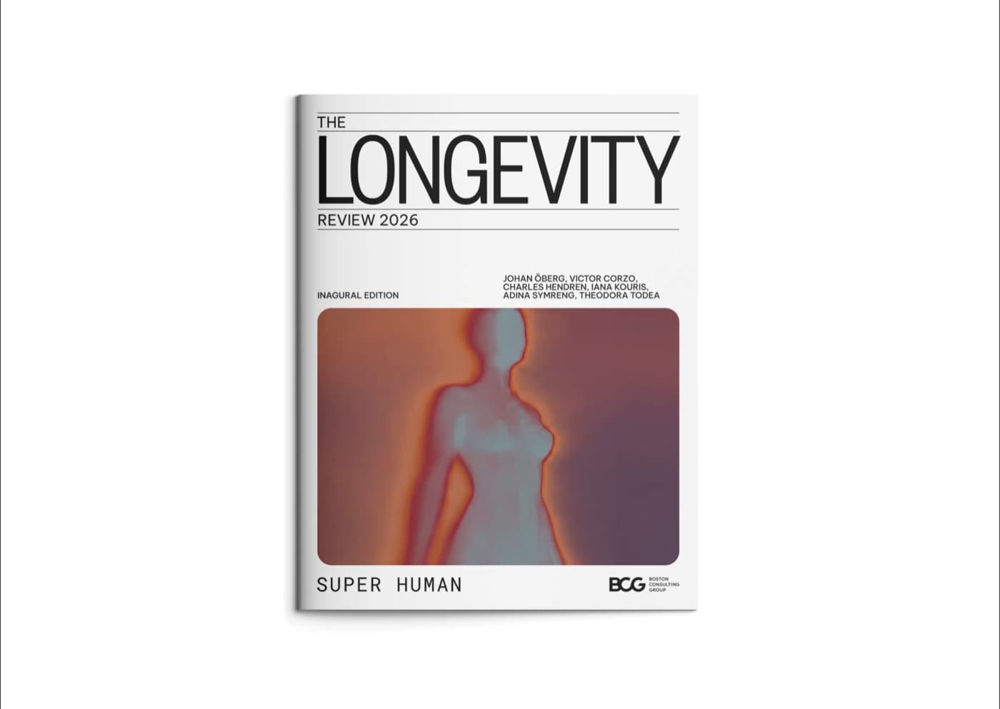 The Longevity Review 2026 report cover mockup